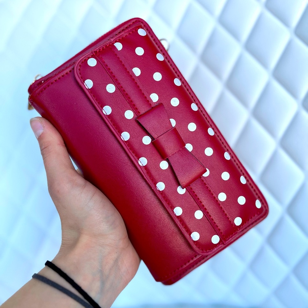 NWT Red and White Polka Dots Women’s Wallet